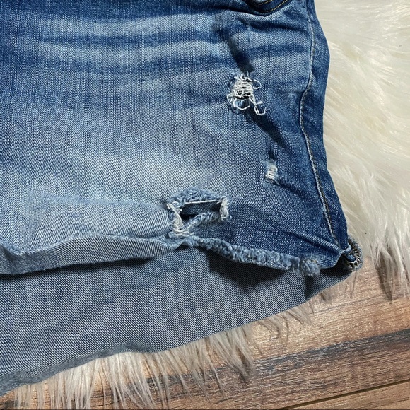 Torrid High Rise Distressed Jean Shorts - Picture 11 of 16